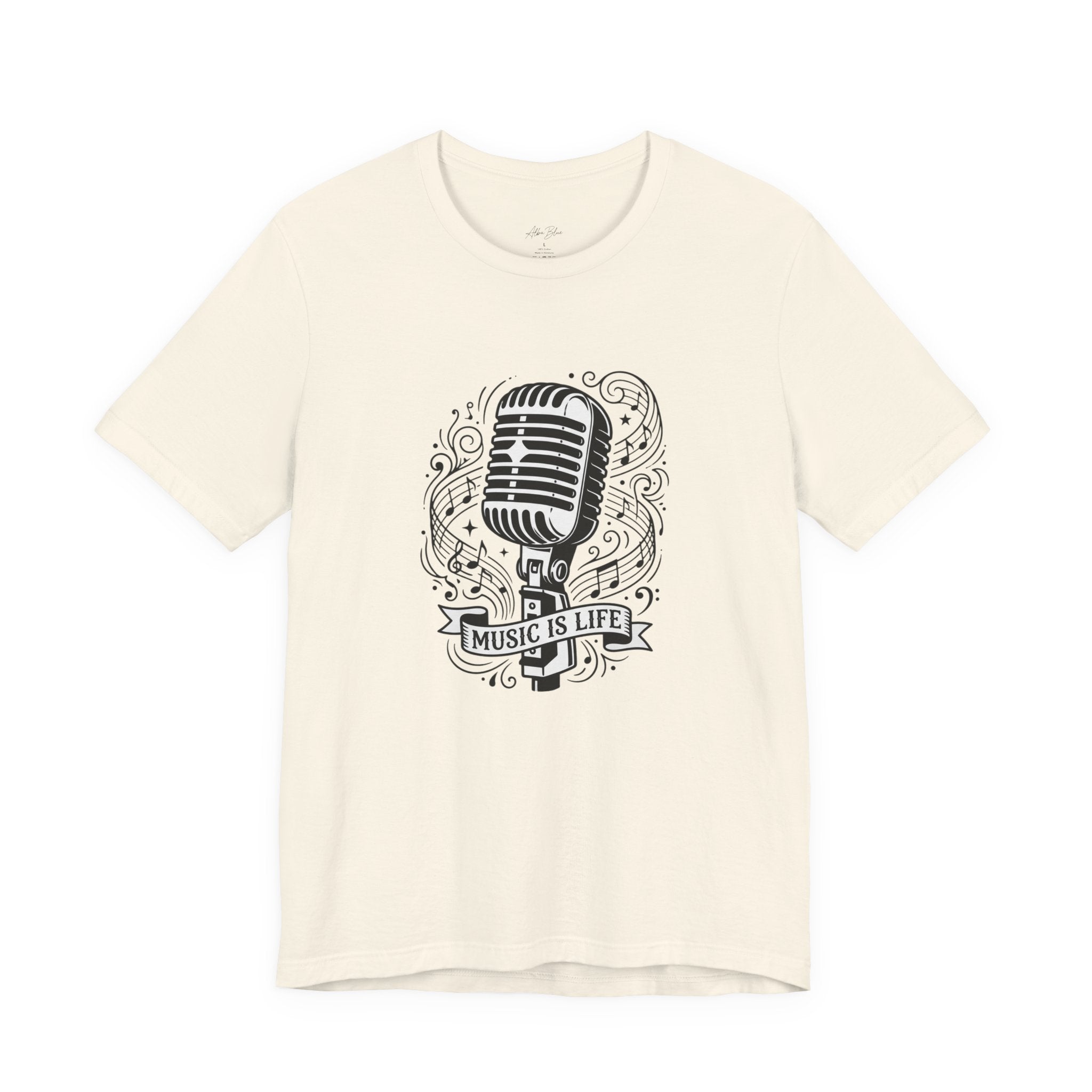 Music Is Life Vintage Microphone T-Shirt