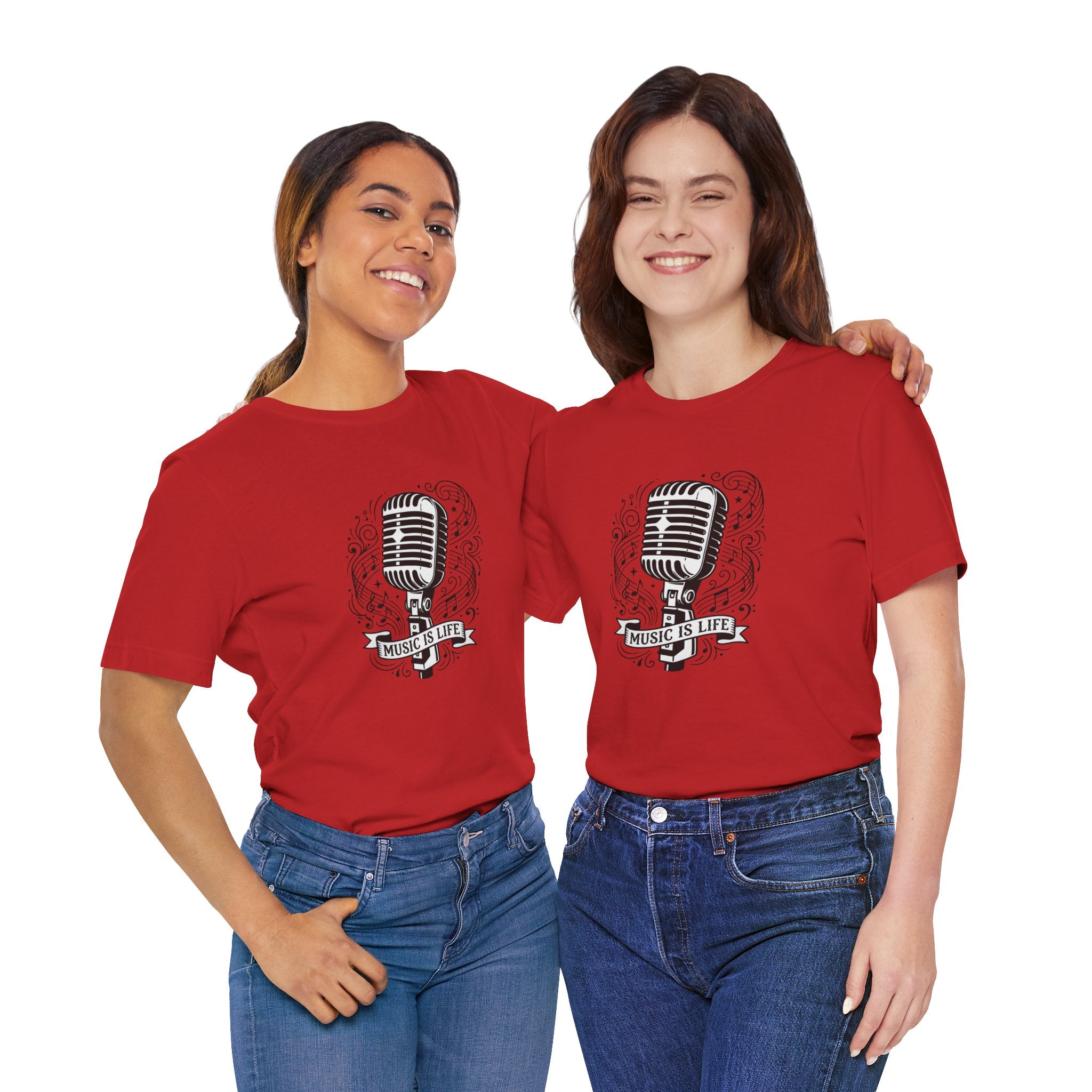 Music Is Life Vintage Microphone T-Shirt