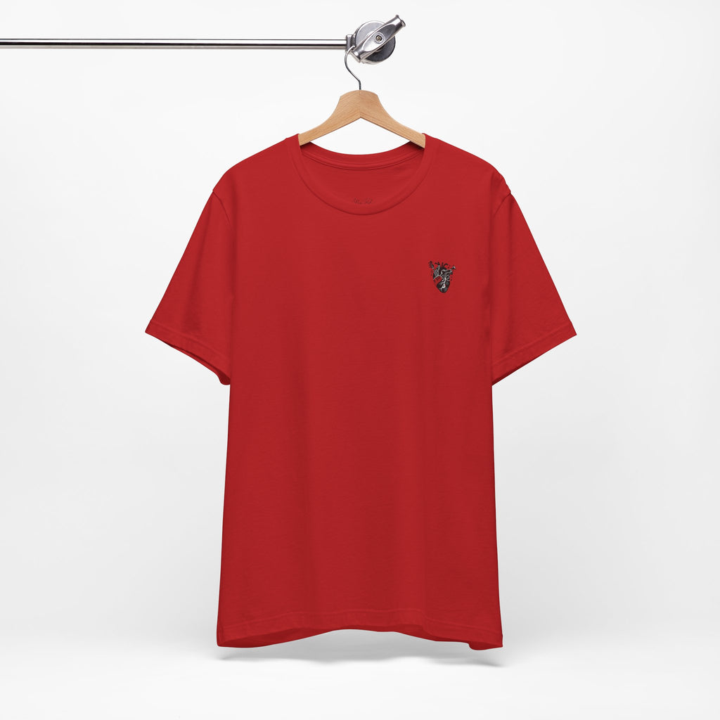 Music Heart Graphic Tee — Anatomical Heart with Instruments T-Shirt