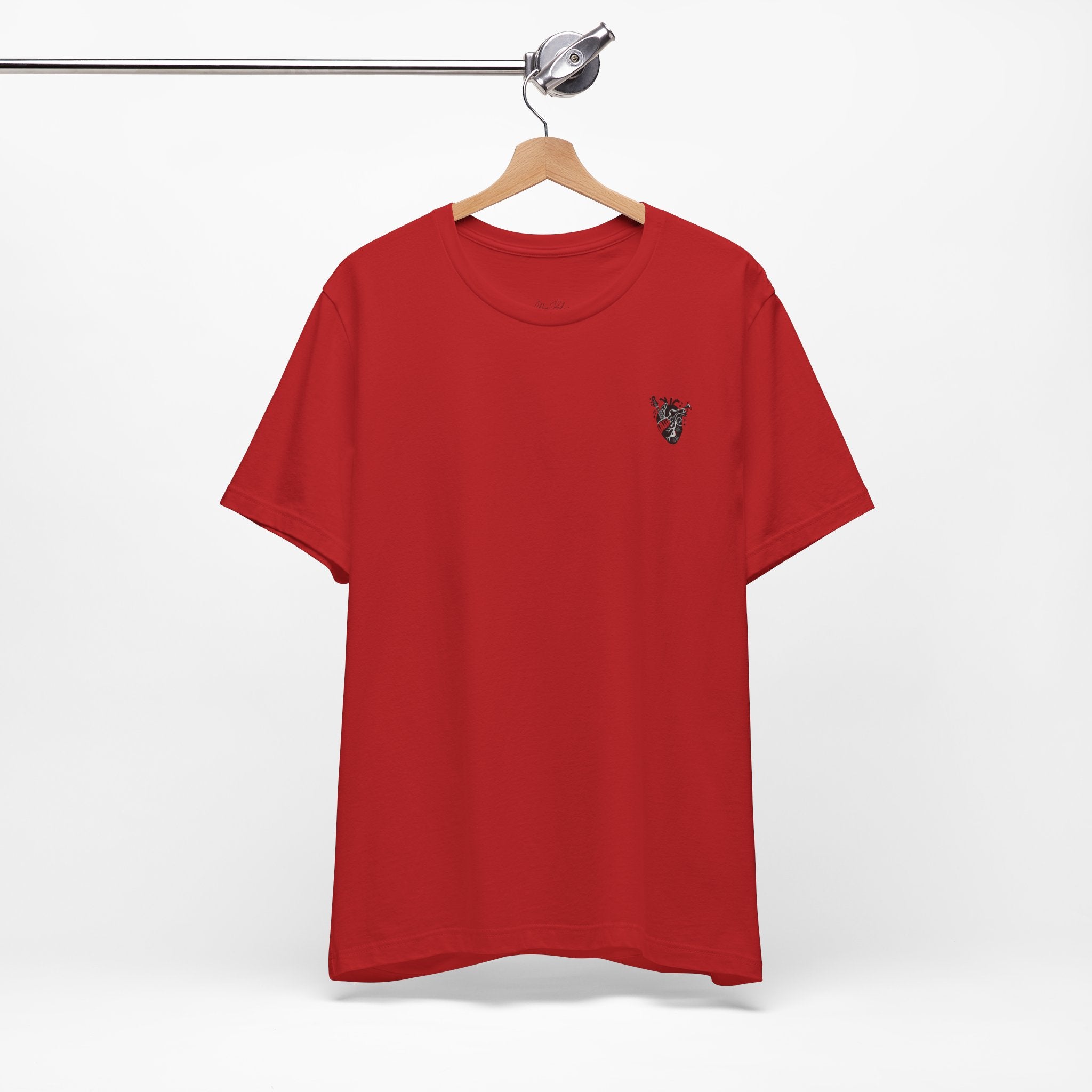 Music Heart Graphic Tee — Anatomical Heart with Instruments T-Shirt