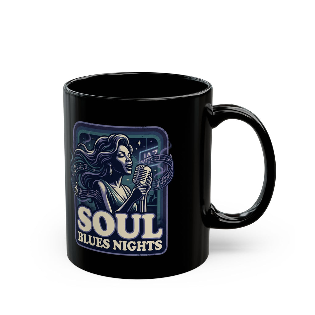 Soul Blues Nights Mug — Vintage Female Vocalist Coffee Cup