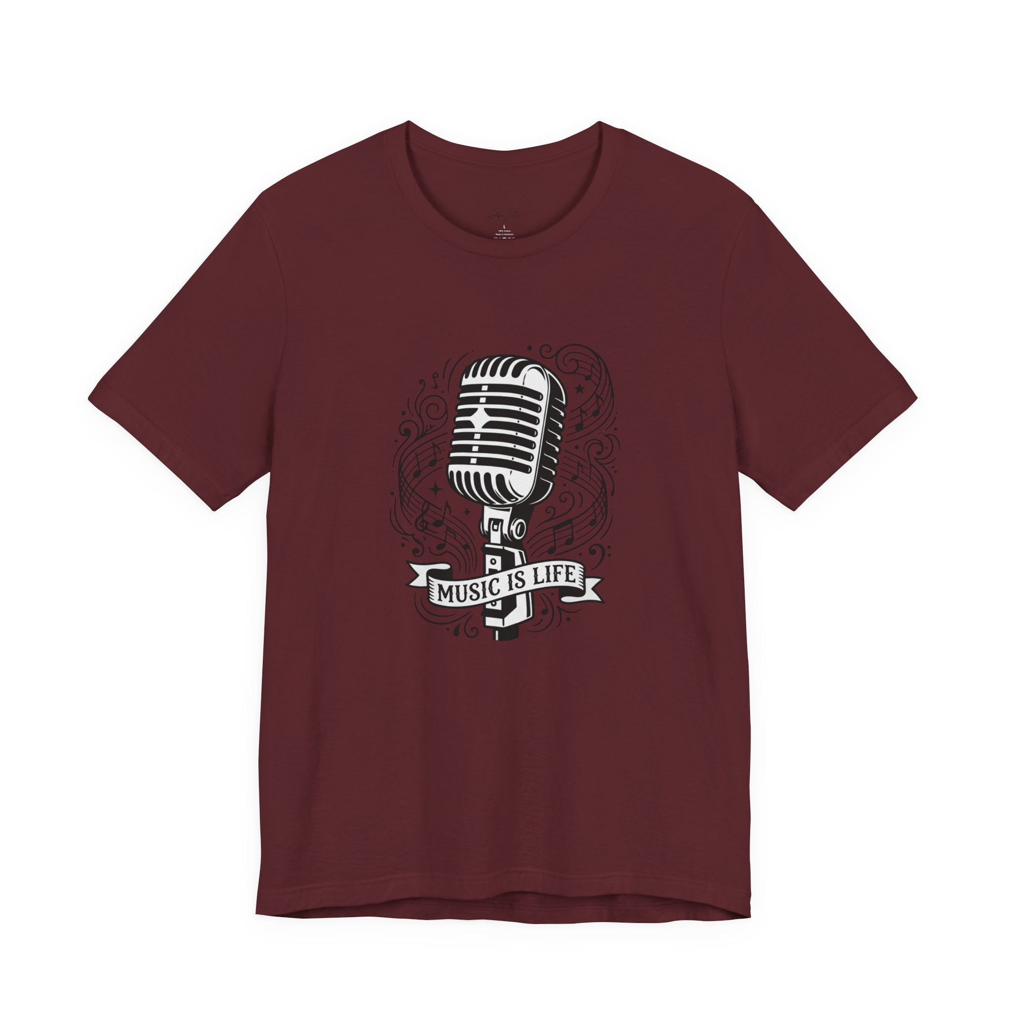 Music Is Life Vintage Microphone T-Shirt