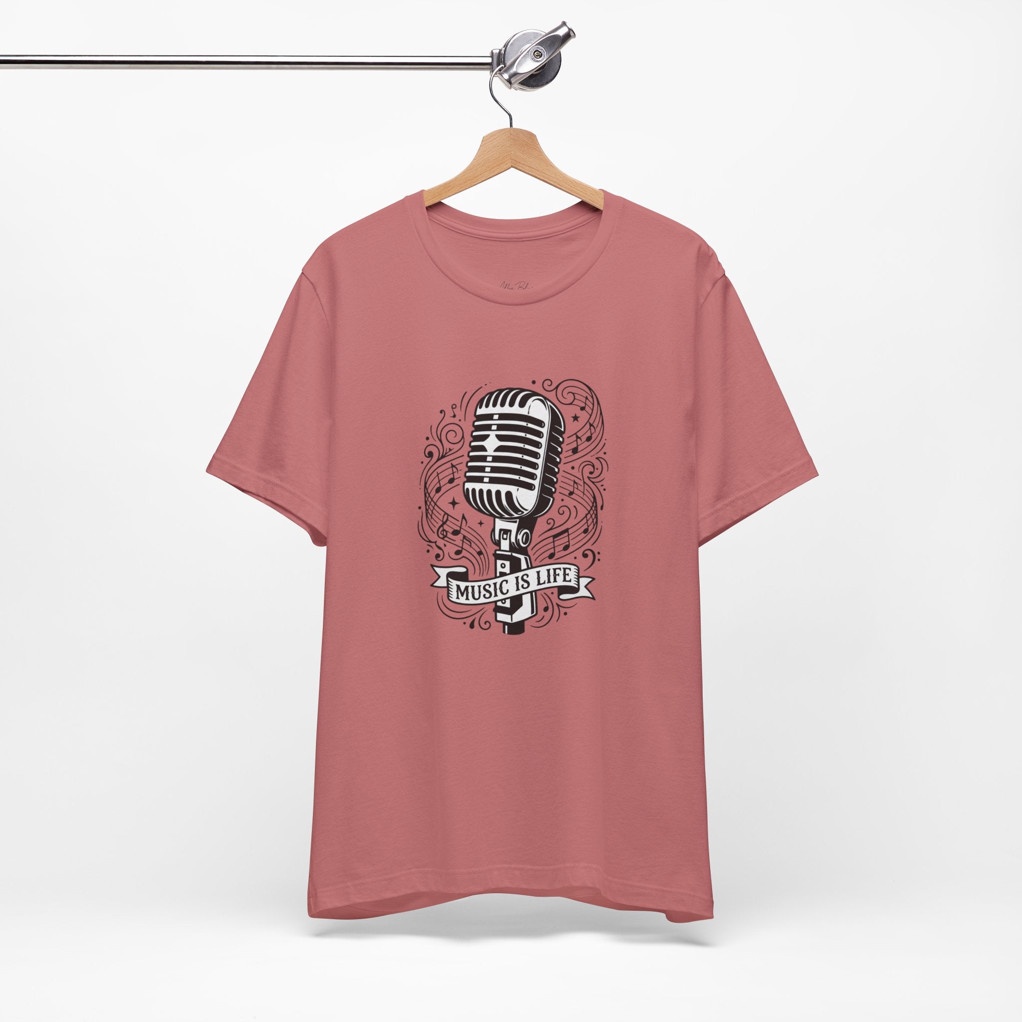 Music Is Life Vintage Microphone T-Shirt