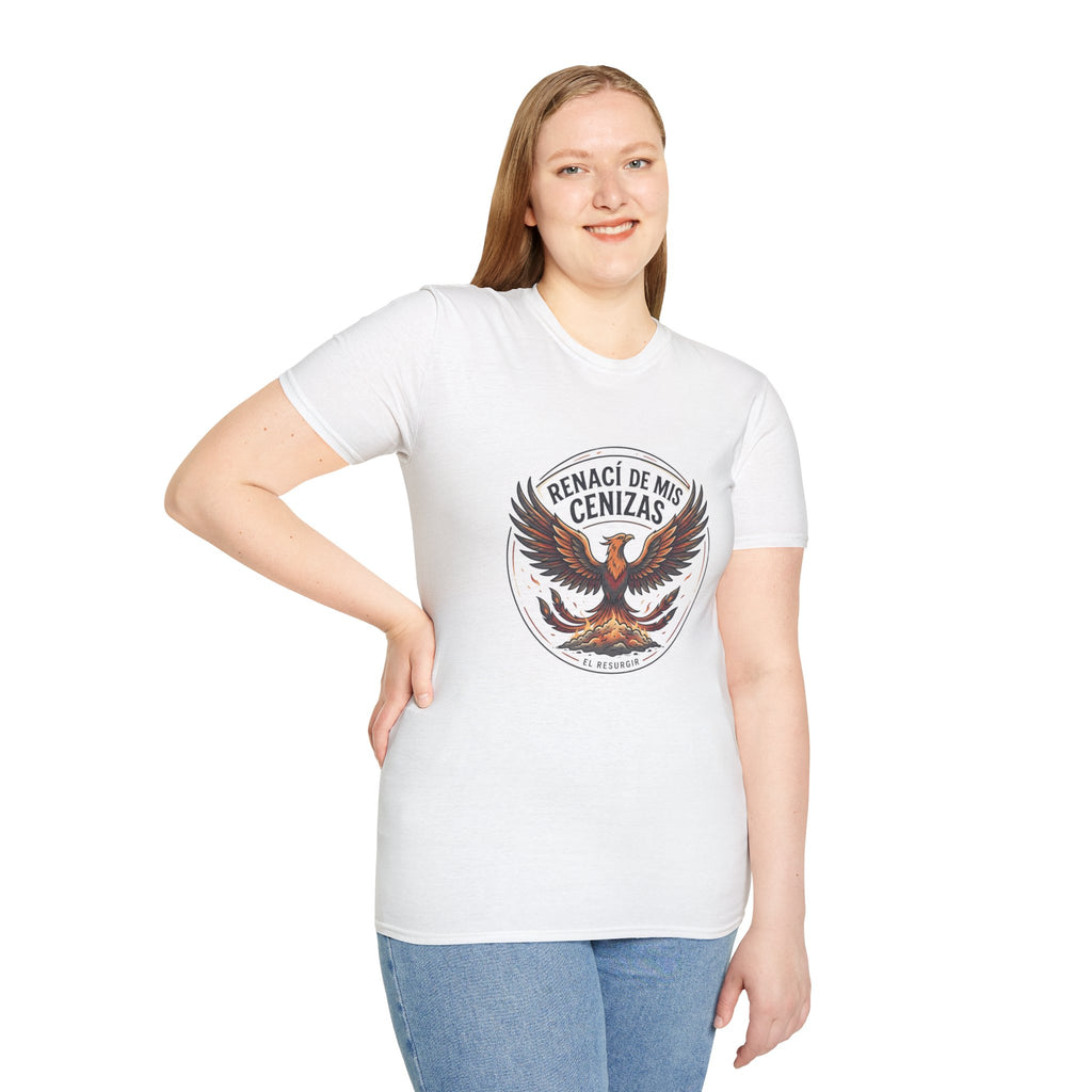 Phoenix Graphic T-Shirt — "Renací de Mis Cenizas" Inspirational Spanish Tee