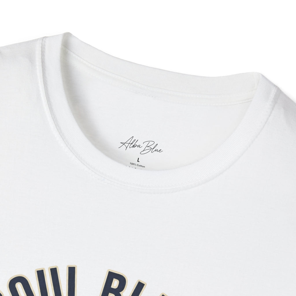 Soul Blues T‑Shirt — Retro Headphones Music Tee
