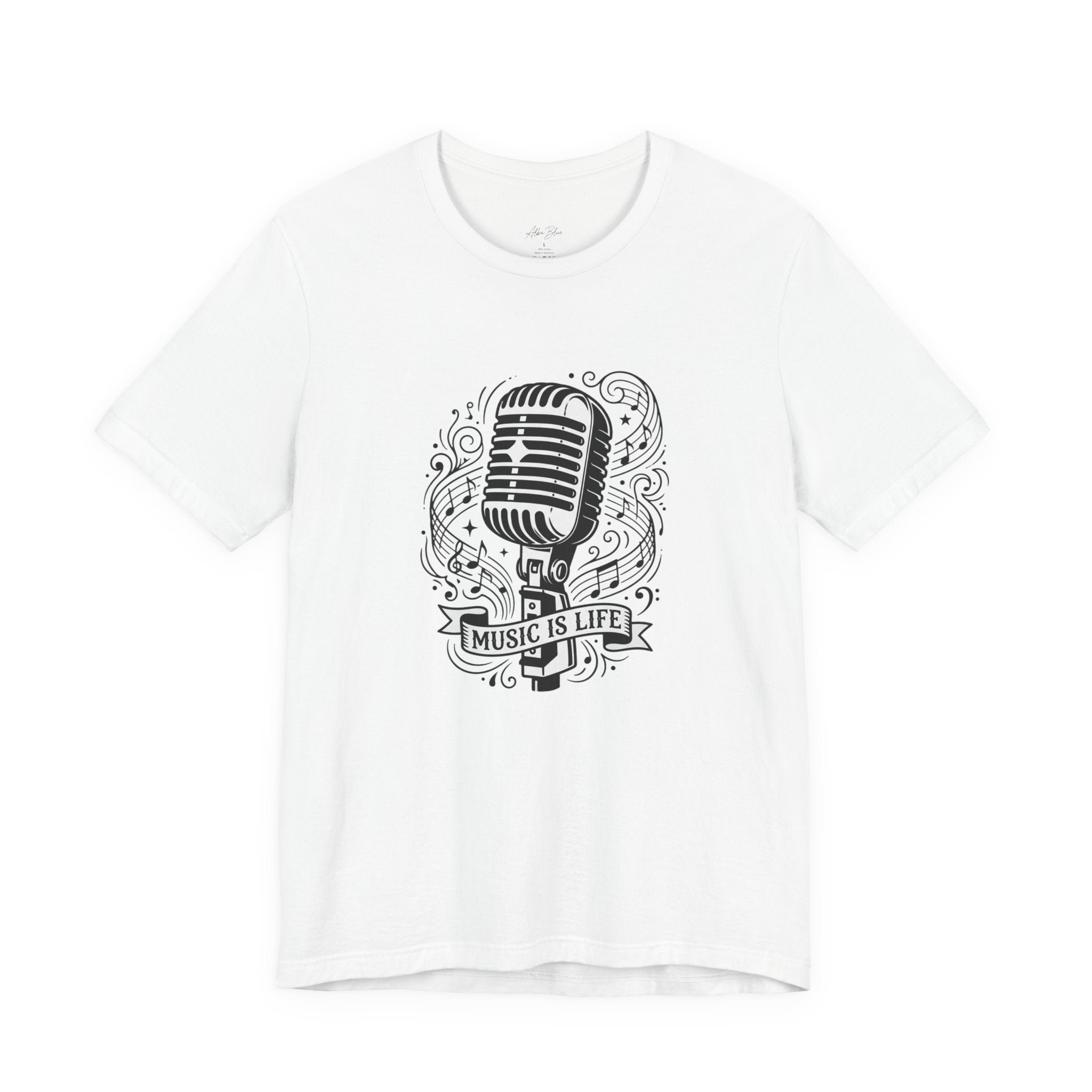 Music Is Life Vintage Microphone T-Shirt