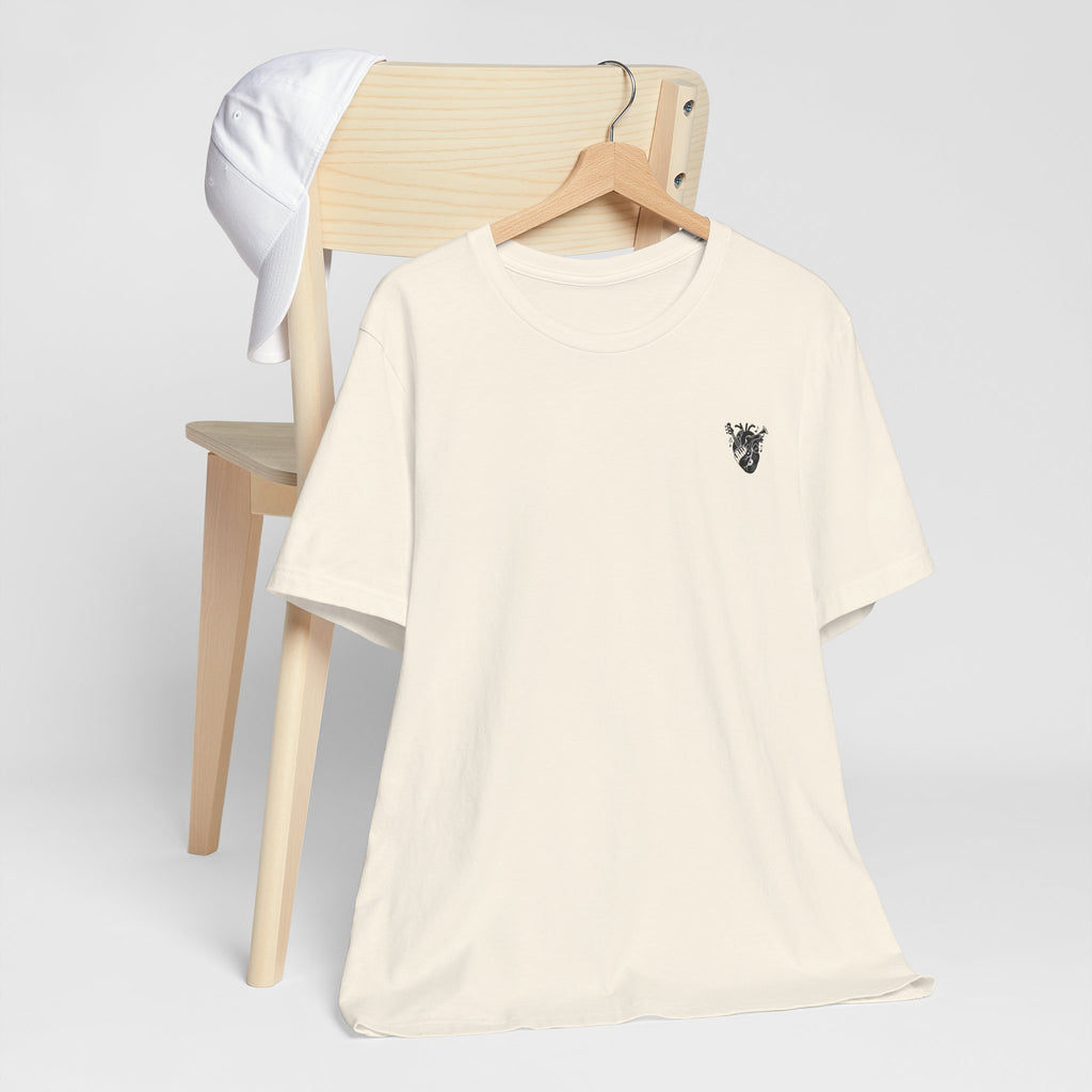 Music Heart Graphic Tee — Anatomical Heart with Instruments T-Shirt