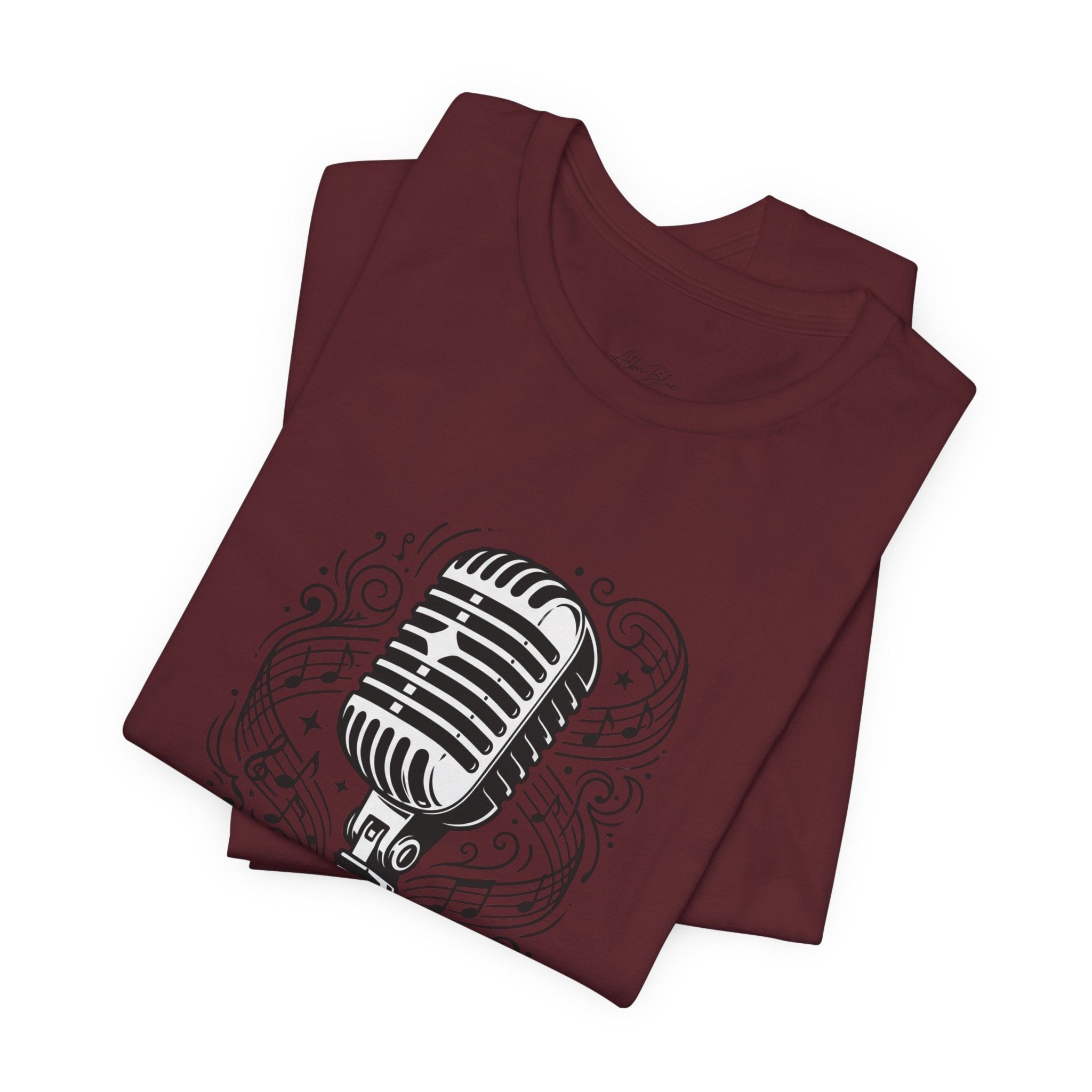 Music Is Life Vintage Microphone T-Shirt