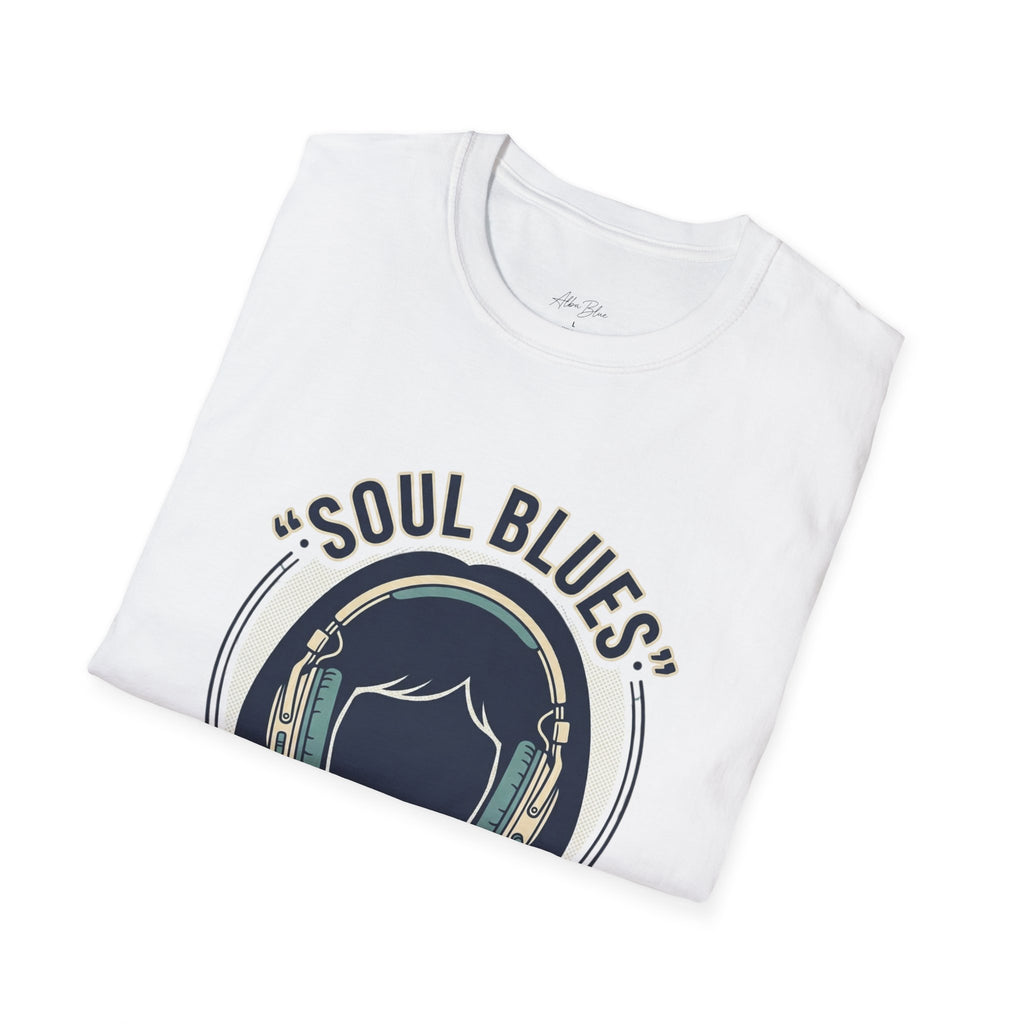 Soul Blues T‑Shirt — Retro Headphones Music Tee