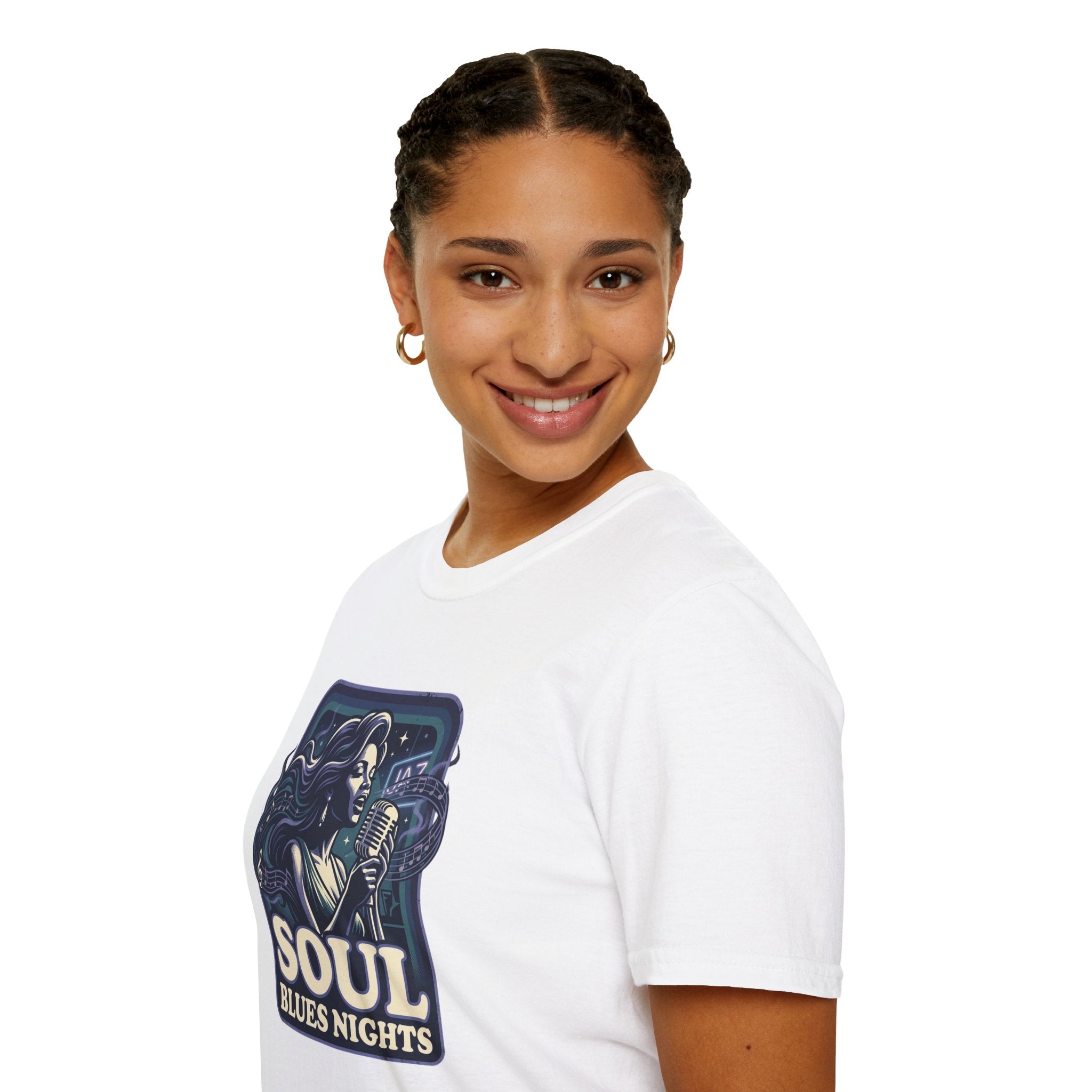 Soul Blues Nights T-Shirt — Vintage Female Singer Graphic Tee