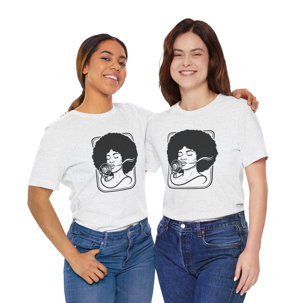 Afro Jazz Portrait T‑Shirt — Retro Singer Graphic Tee