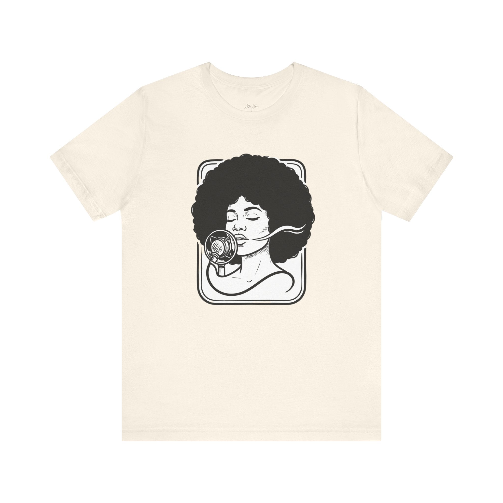 Afro Jazz Portrait T‑Shirt — Retro Singer Graphic Tee