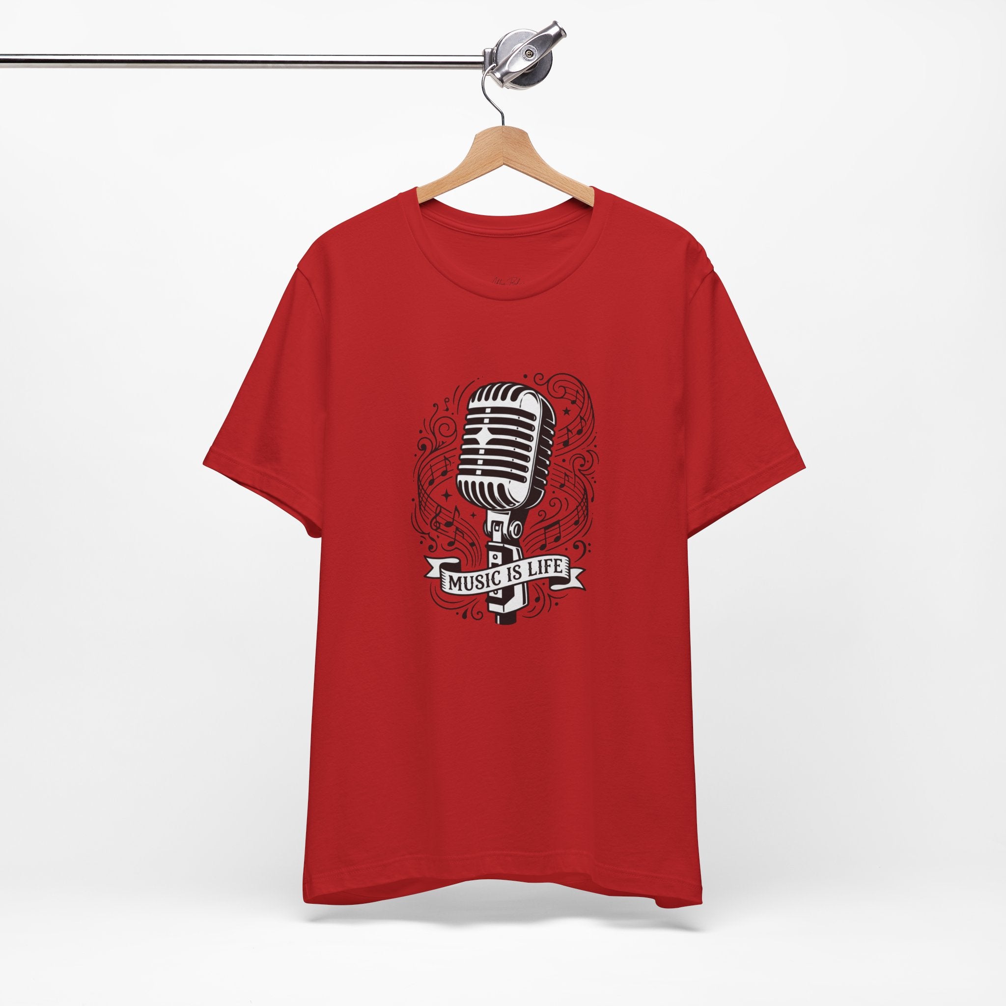Music Is Life Vintage Microphone T-Shirt