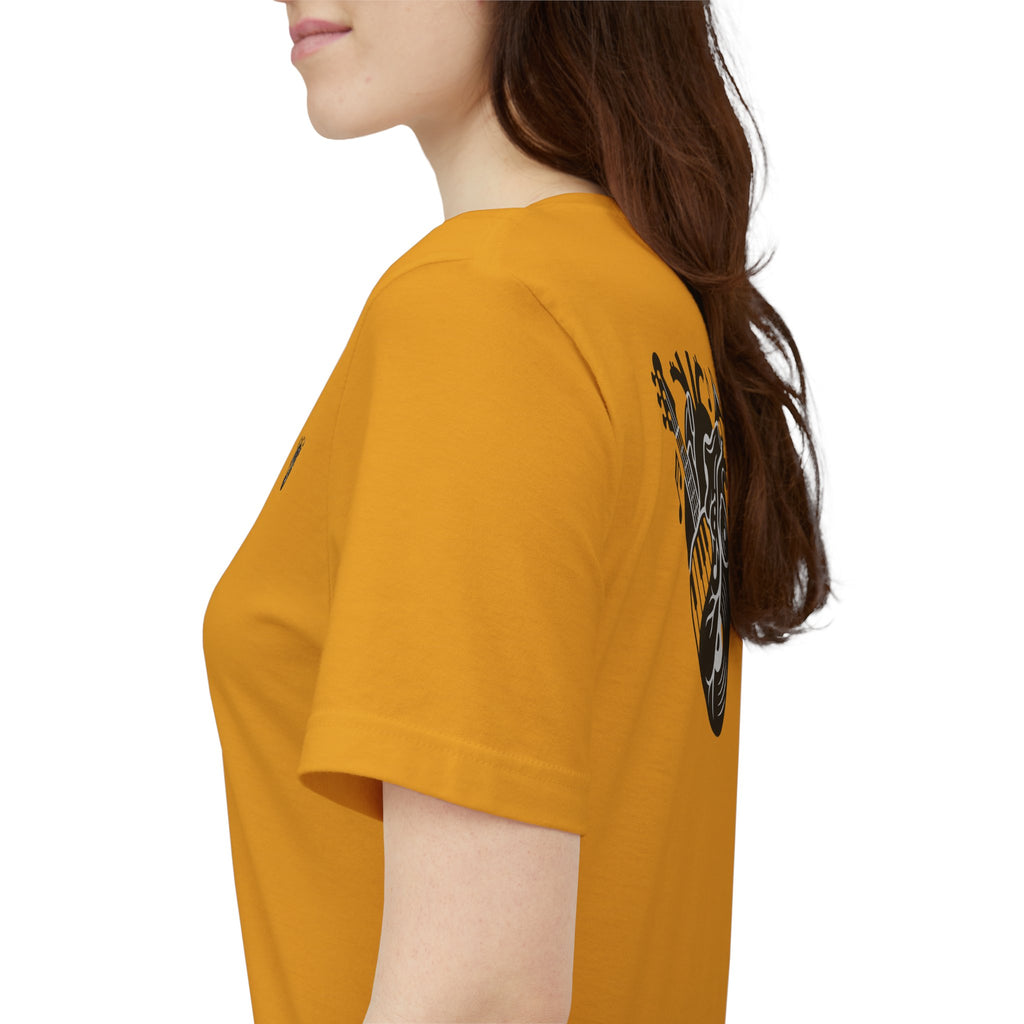 Music Heart Graphic Tee — Anatomical Heart with Instruments T-Shirt