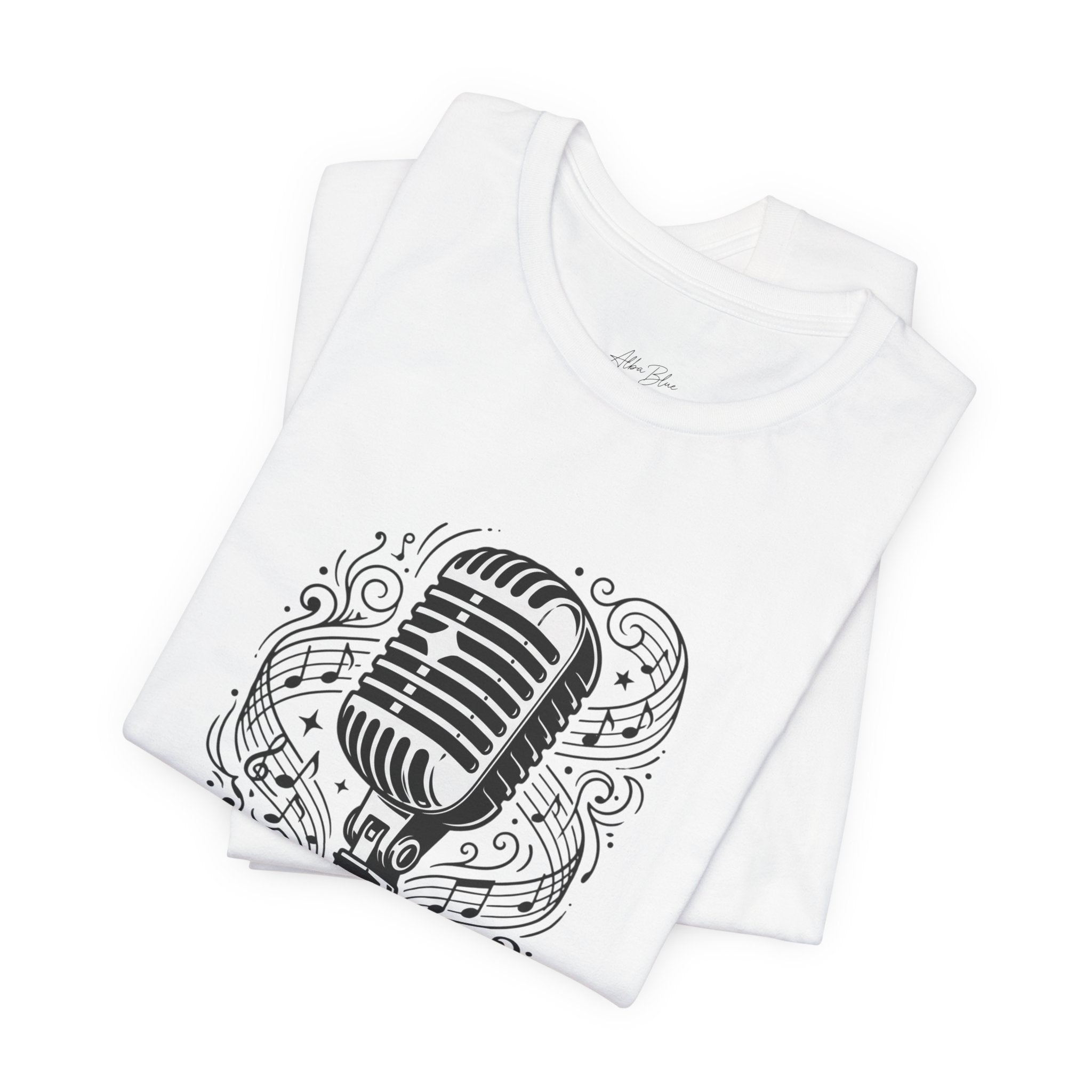 Music Is Life Vintage Microphone T-Shirt