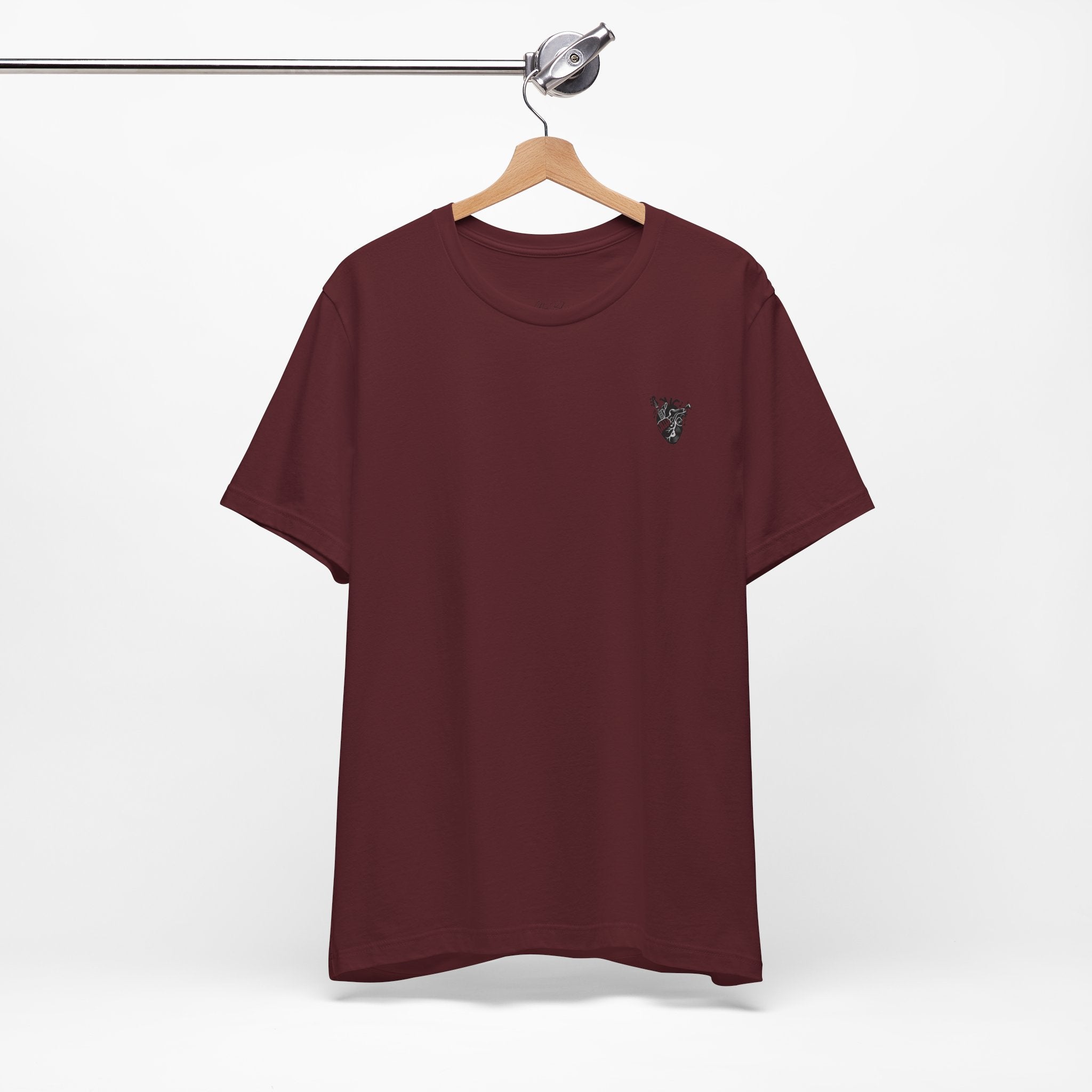 Music Heart Graphic Tee — Anatomical Heart with Instruments T-Shirt