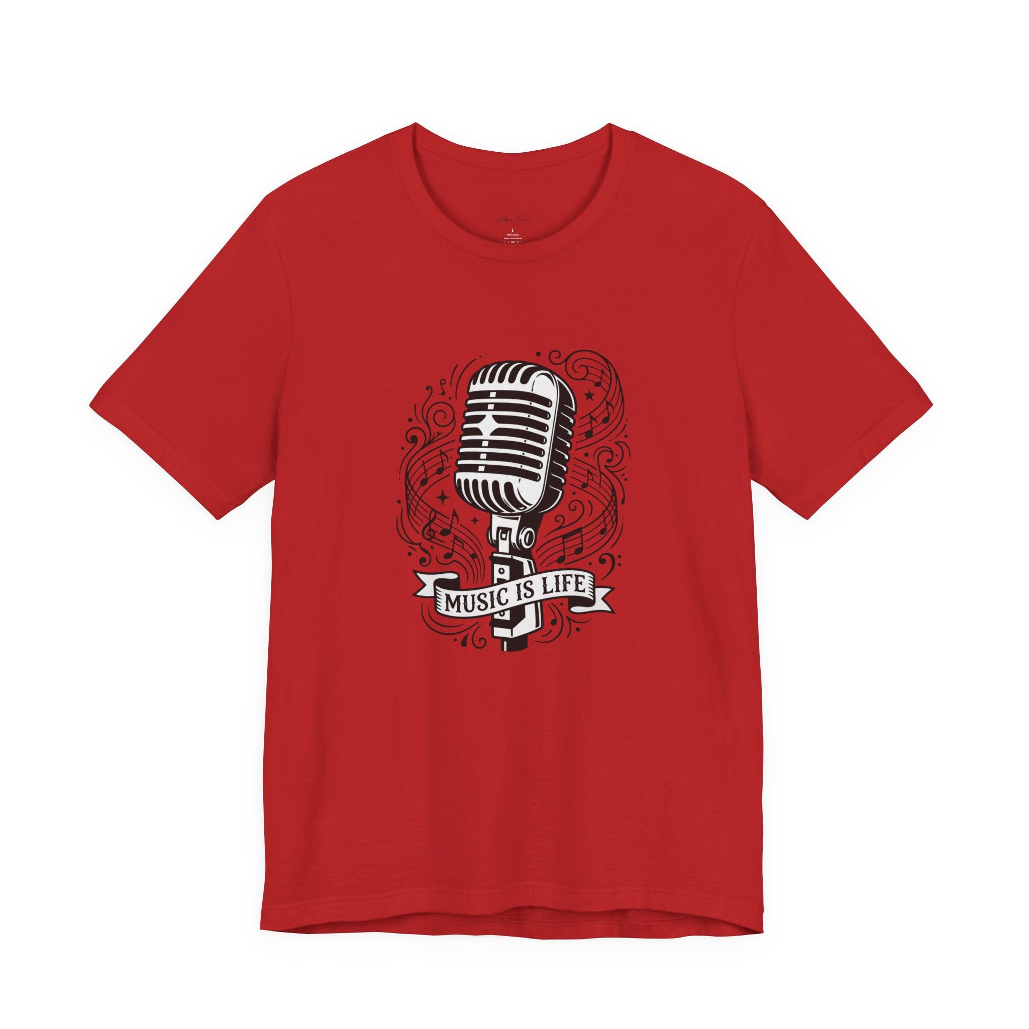 Music Is Life Vintage Microphone T-Shirt