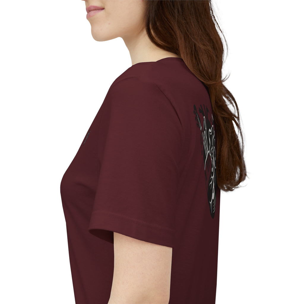 Music Heart Graphic Tee — Anatomical Heart with Instruments T-Shirt