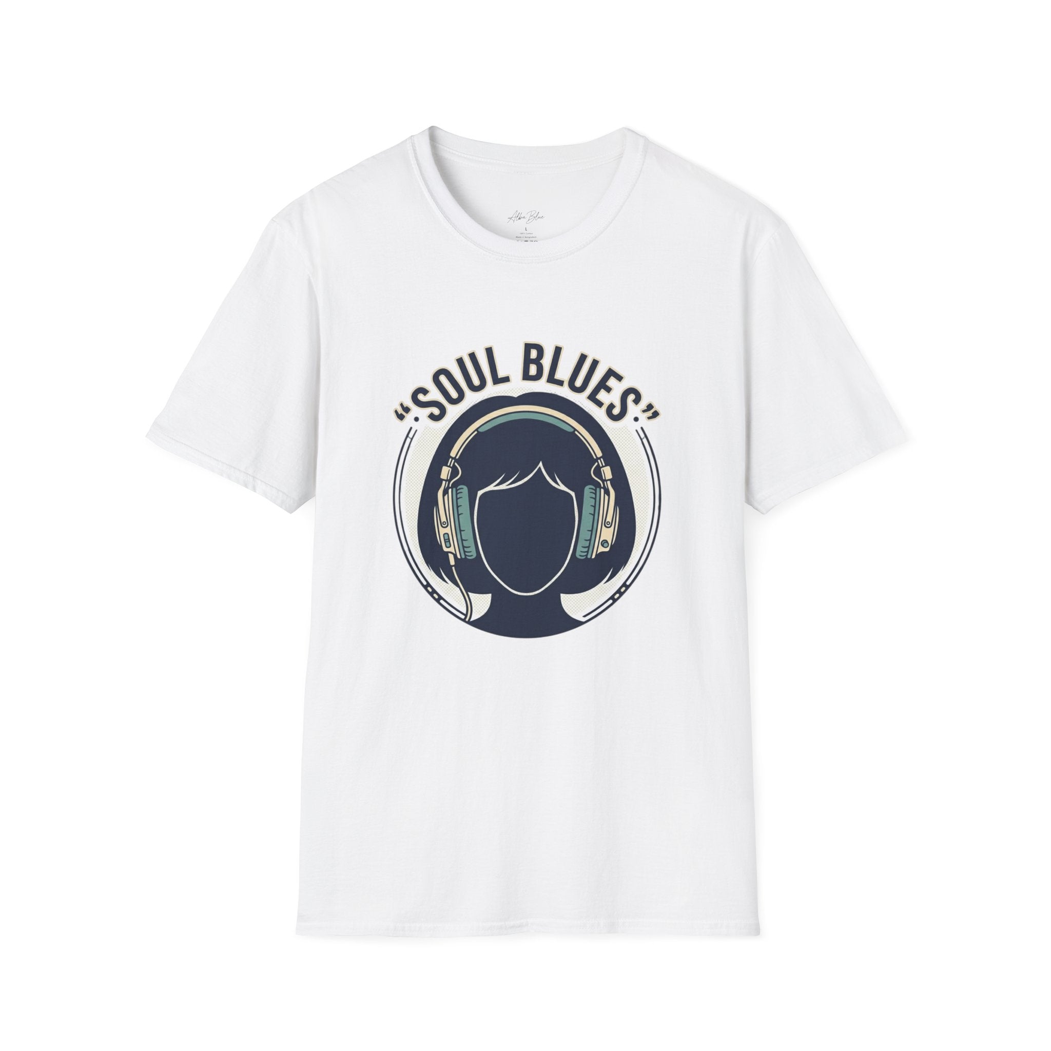 Soul Blues T‑Shirt — Retro Headphones Music Tee