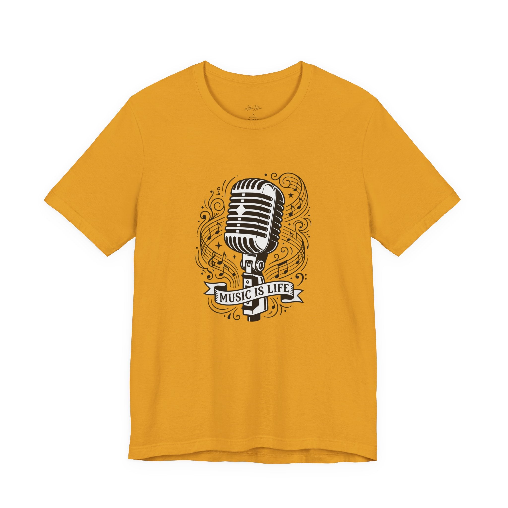 Music Is Life Vintage Microphone T-Shirt