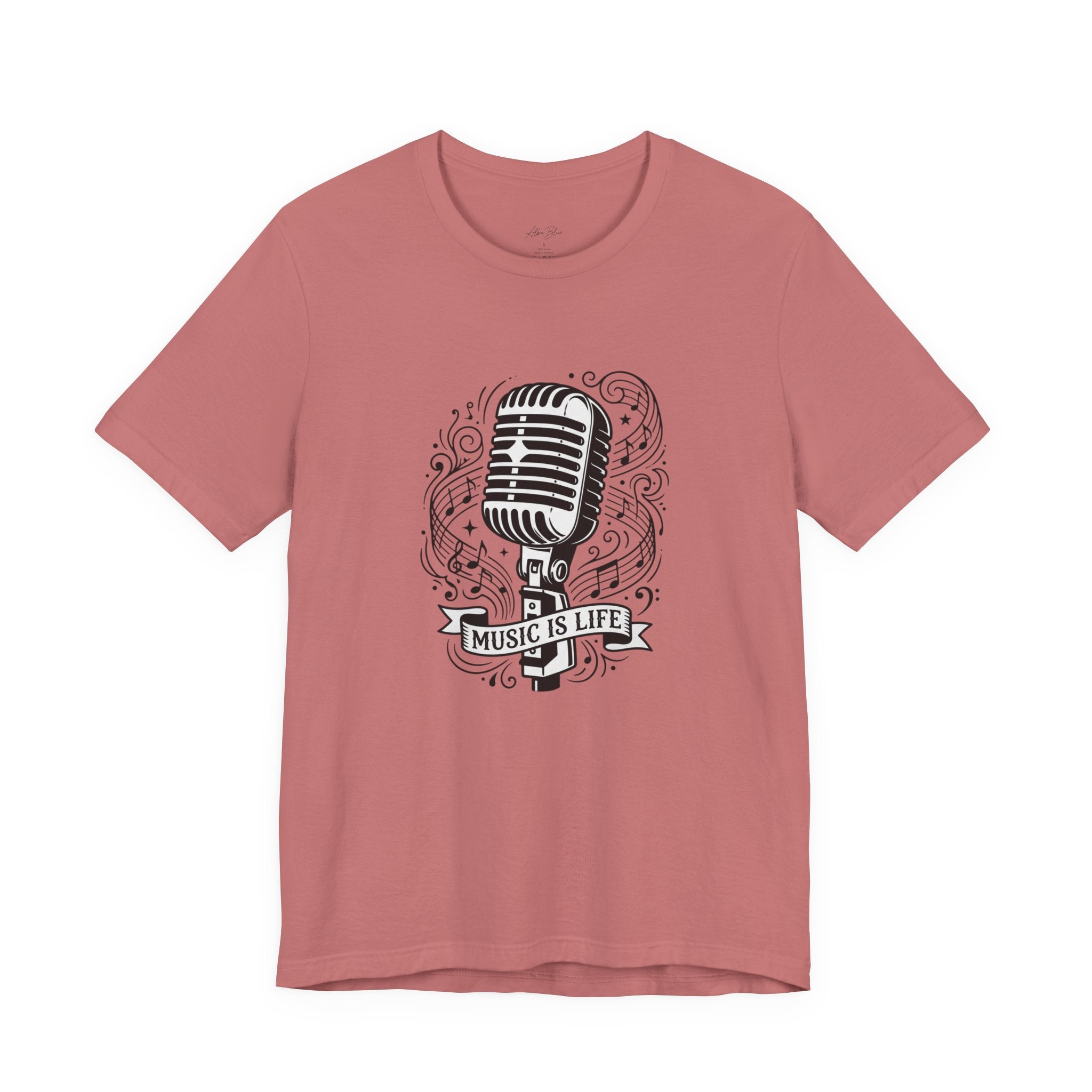 Music Is Life Vintage Microphone T-Shirt