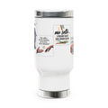 Y Me Solté Stainless Steel Travel Mug — 14oz Insulated Handle Mug (Spanish Affirmation Design)