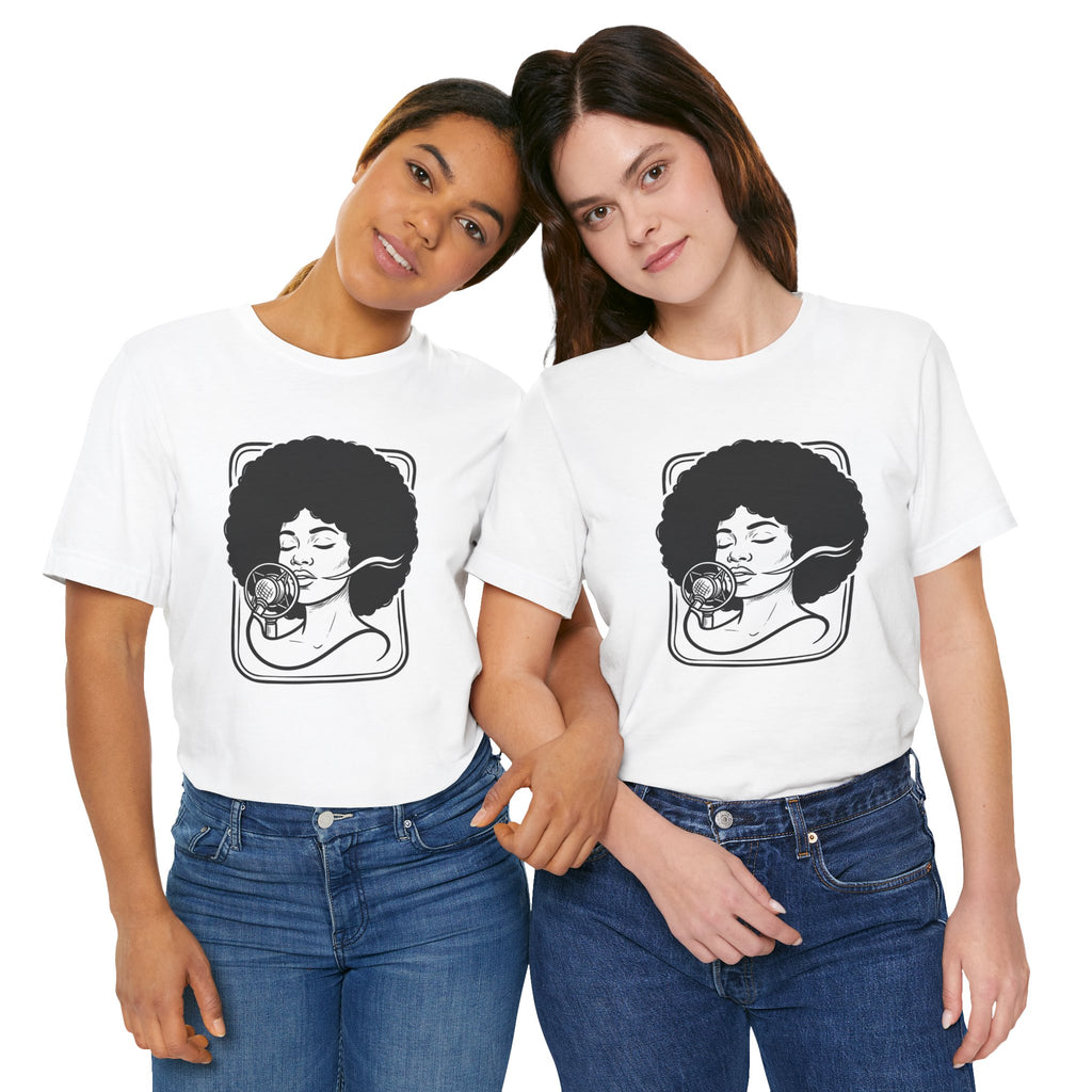 Afro Jazz Portrait T‑Shirt — Retro Singer Graphic Tee