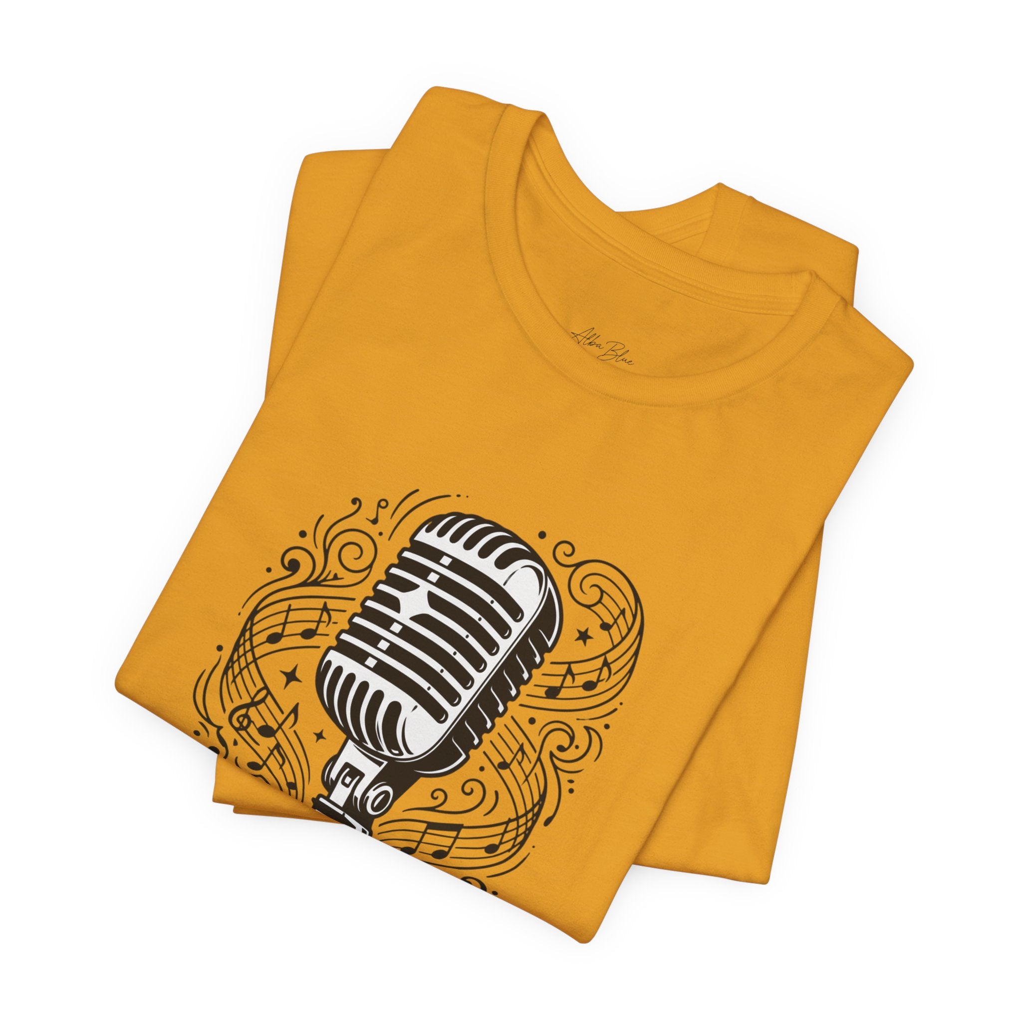 Music Is Life Vintage Microphone T-Shirt