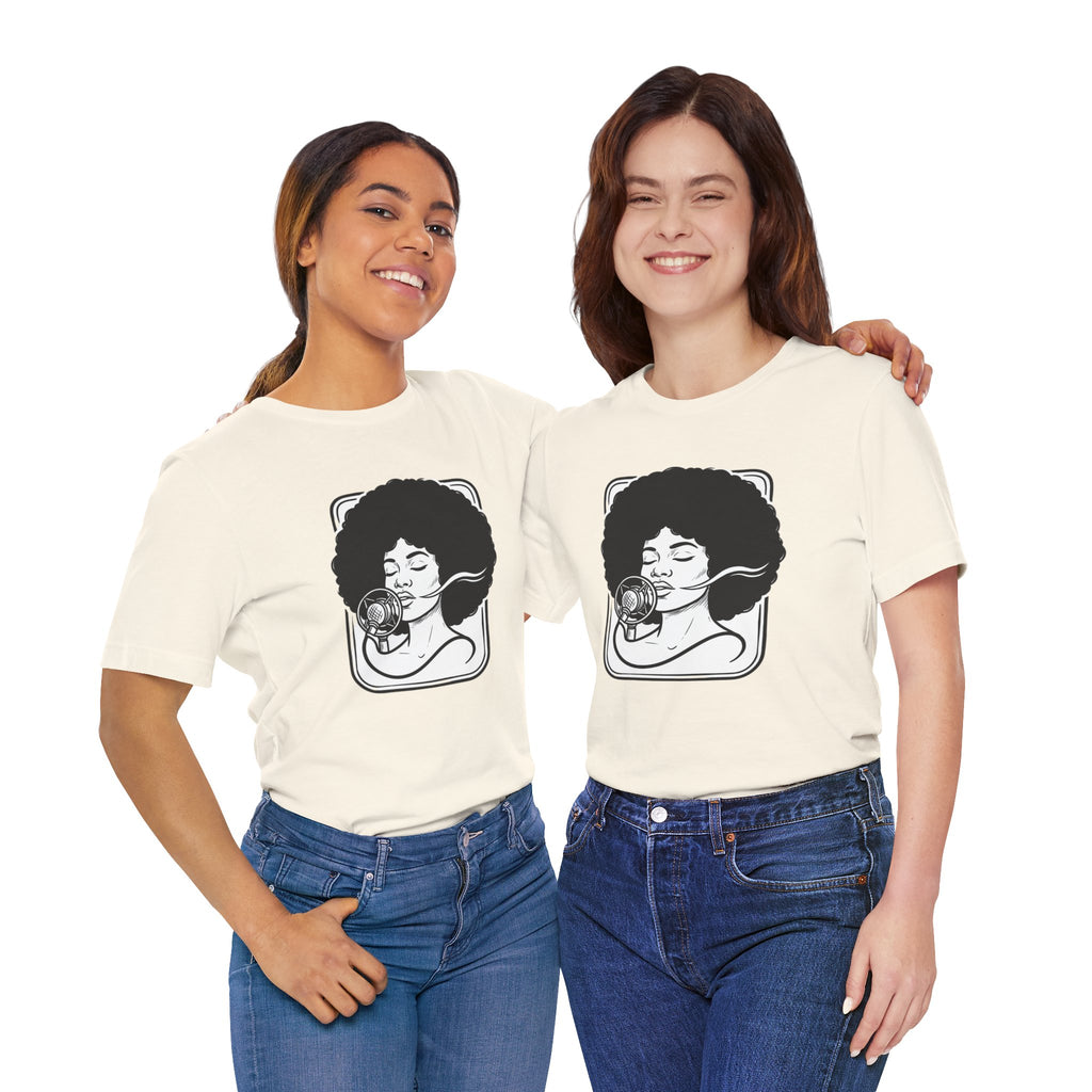 Afro Jazz Portrait T‑Shirt — Retro Singer Graphic Tee