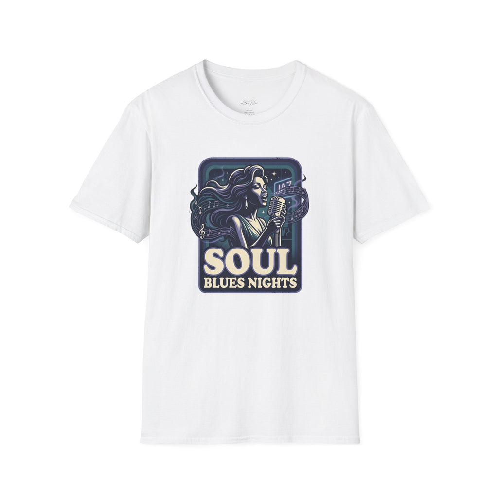 Soul Blues Nights T-Shirt — Vintage Female Singer Graphic Tee