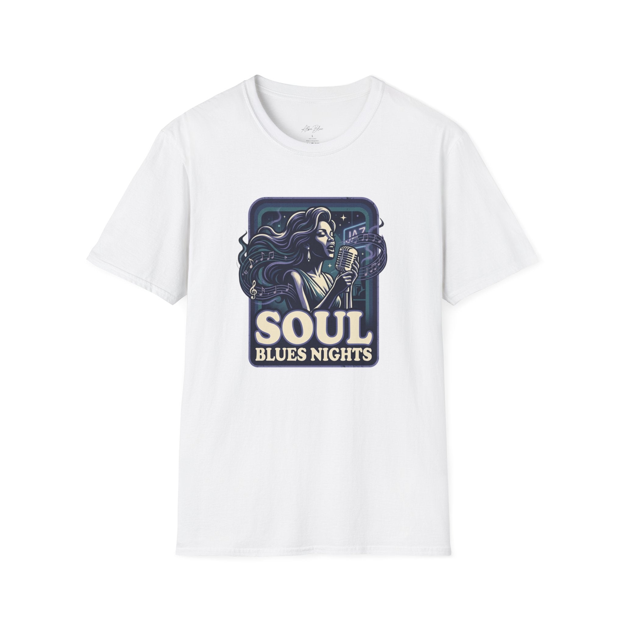 Soul Blues Nights T-Shirt — Vintage Female Singer Graphic Tee