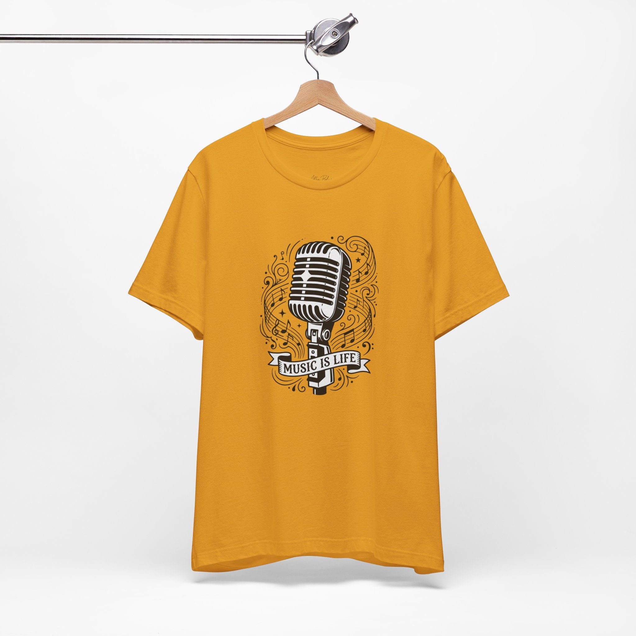 Music Is Life Vintage Microphone T-Shirt