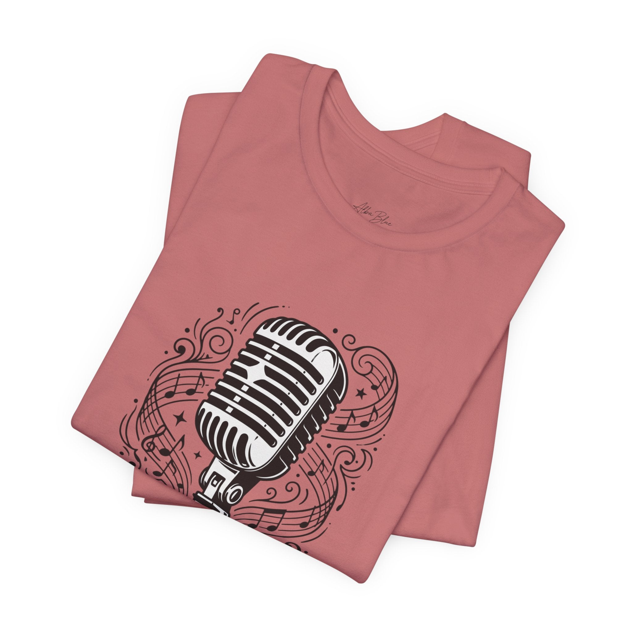Music Is Life Vintage Microphone T-Shirt